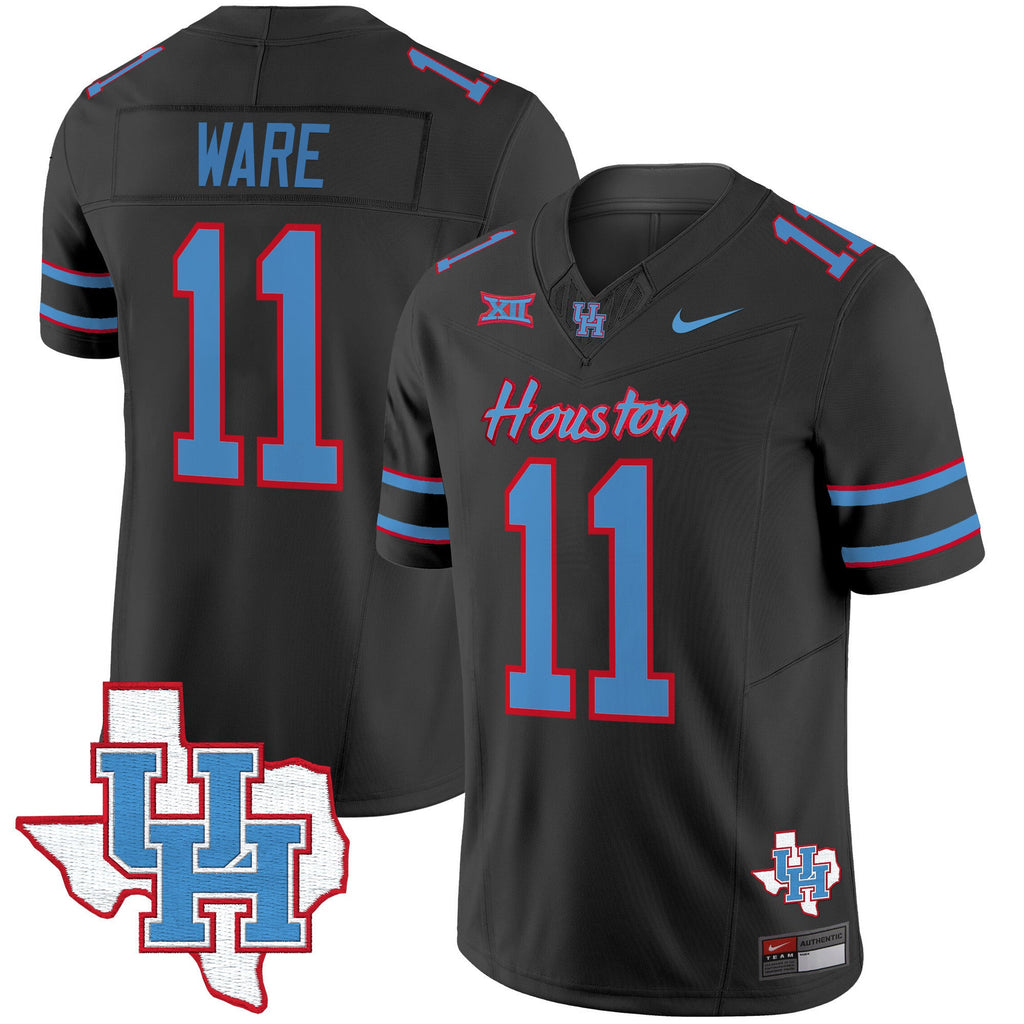 Men's Houston Cougars 2024 Oilers Inspired Vapor Limited Jersey - All Stitched - image 18