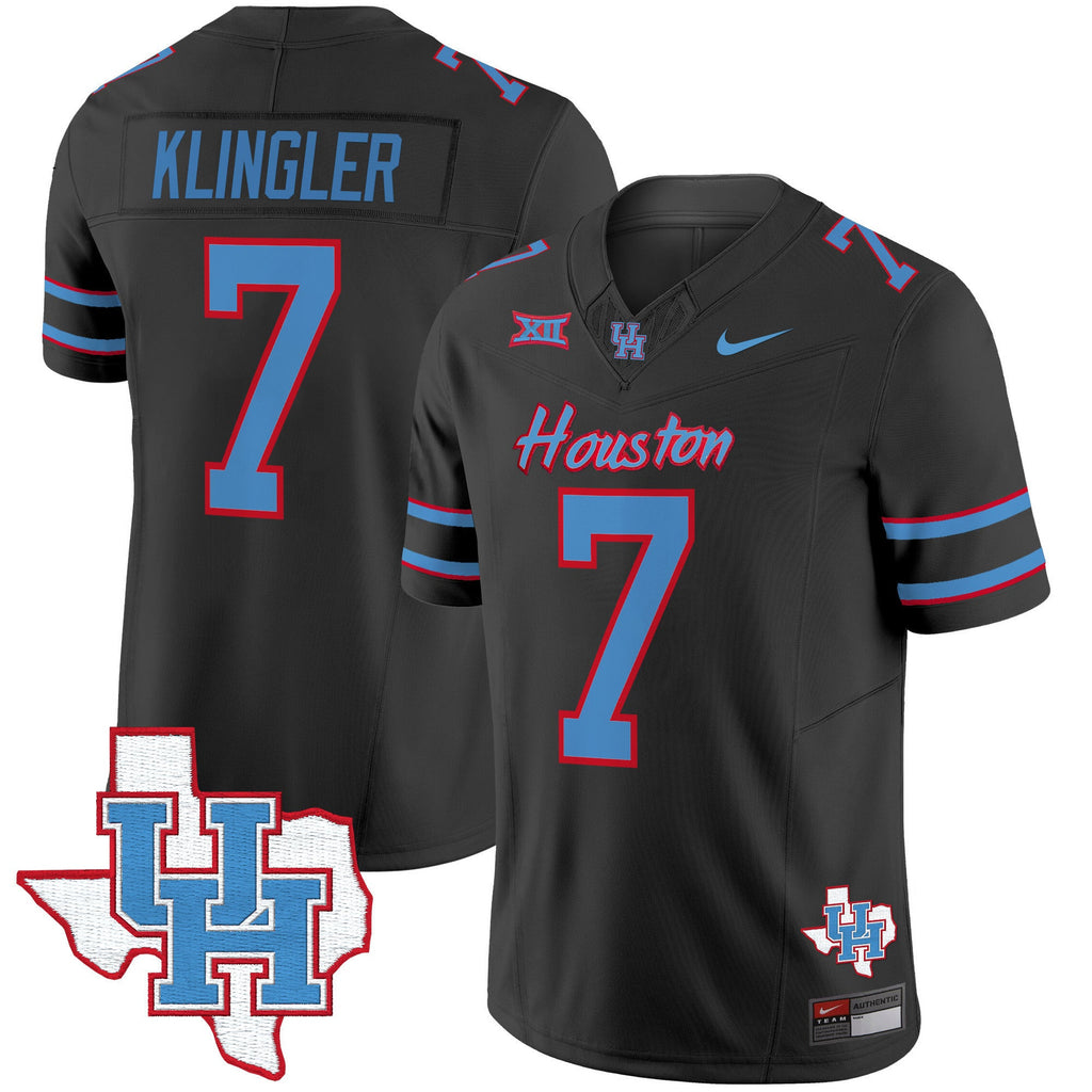 Men's Houston Cougars 2024 Oilers Inspired Vapor Limited Jersey - All Stitched - image 20