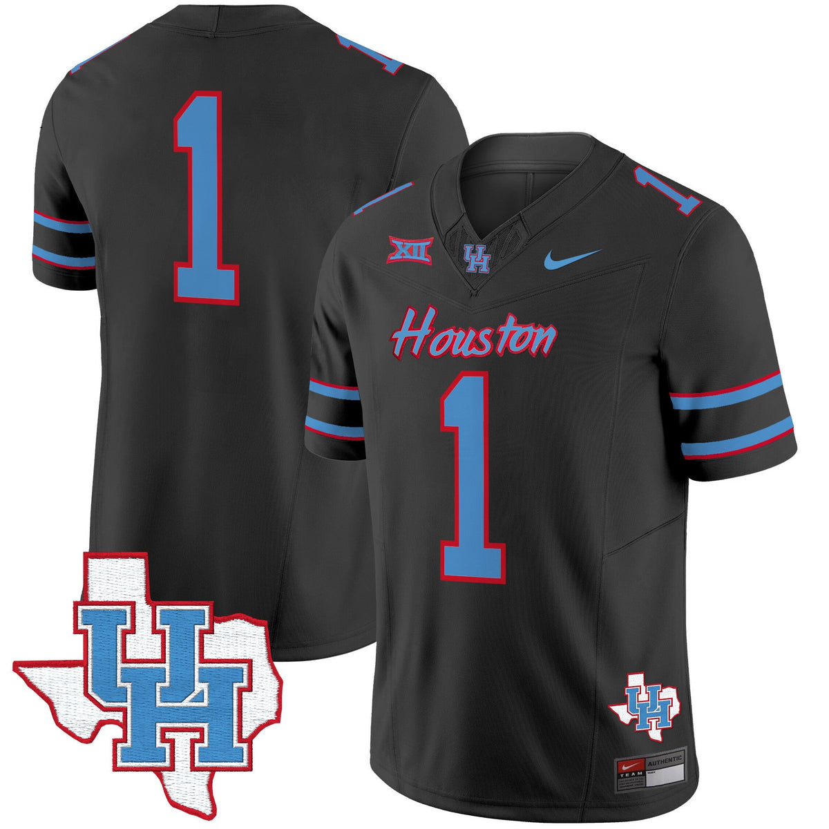 Men's Houston Cougars 2024 Oilers Inspired Vapor Limited Jersey - All Stitched - image 24