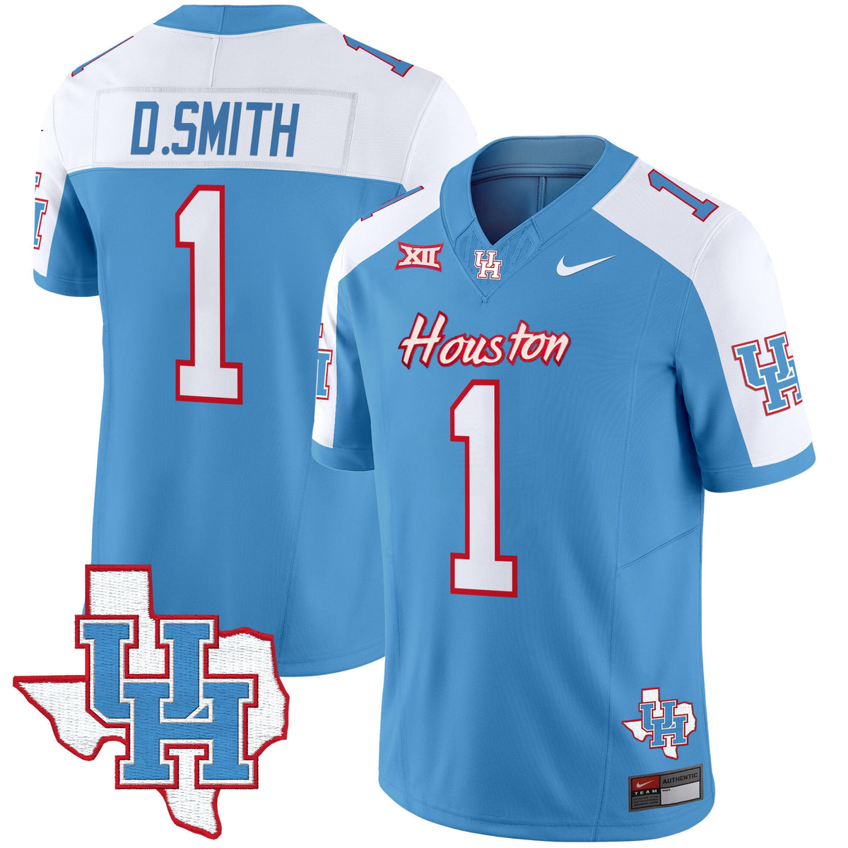 Men's Houston Cougars 2024 Oilers Inspired Vapor Limited Jersey - All Stitched - image 25