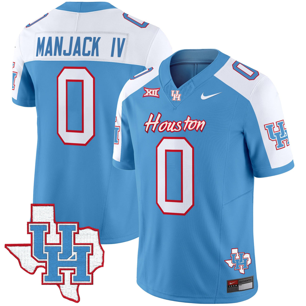 Men's Houston Cougars 2024 Oilers Inspired Vapor Limited Jersey - All Stitched - image 31