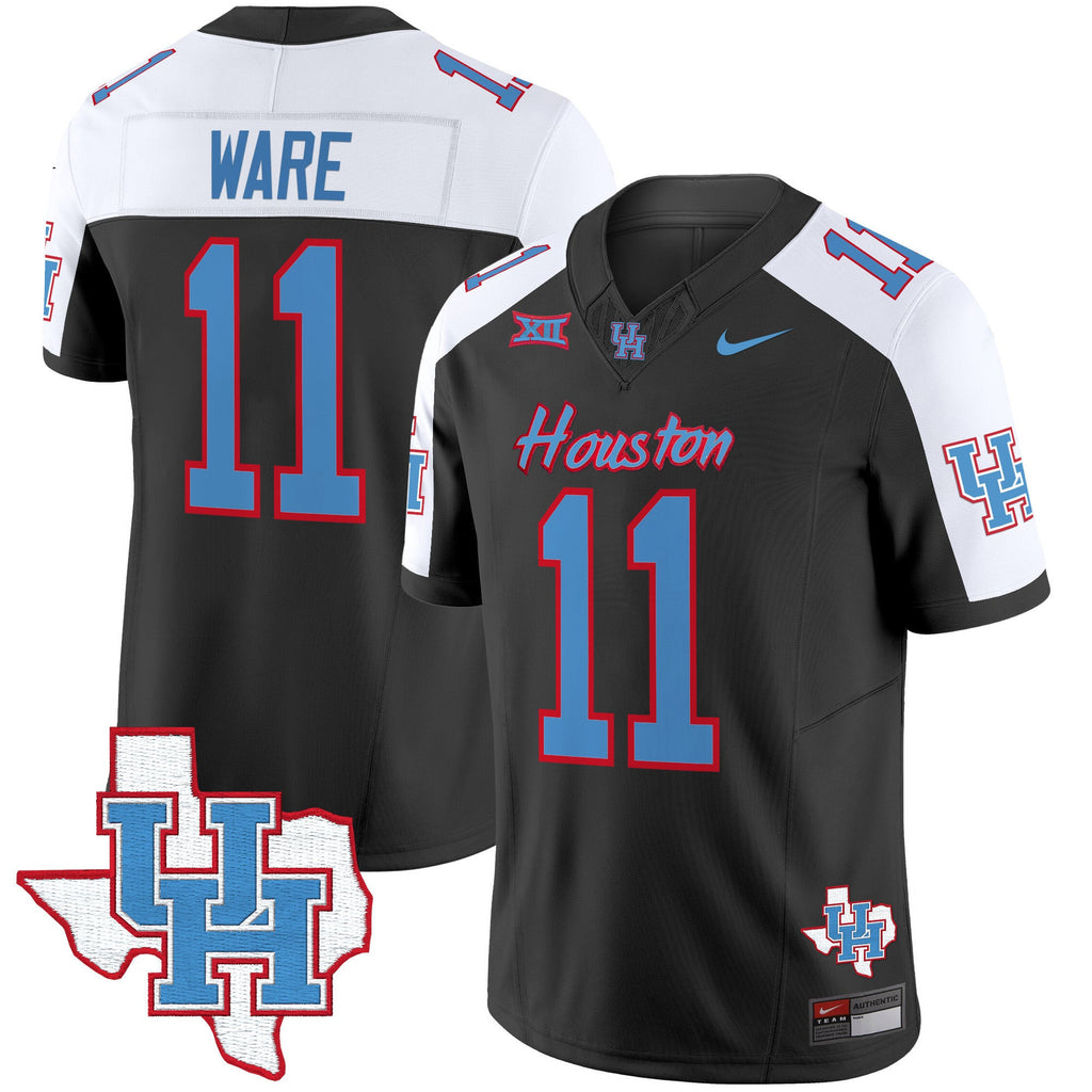 Men's Houston Cougars 2024 Oilers Inspired Vapor Limited Jersey - All Stitched - image 34
