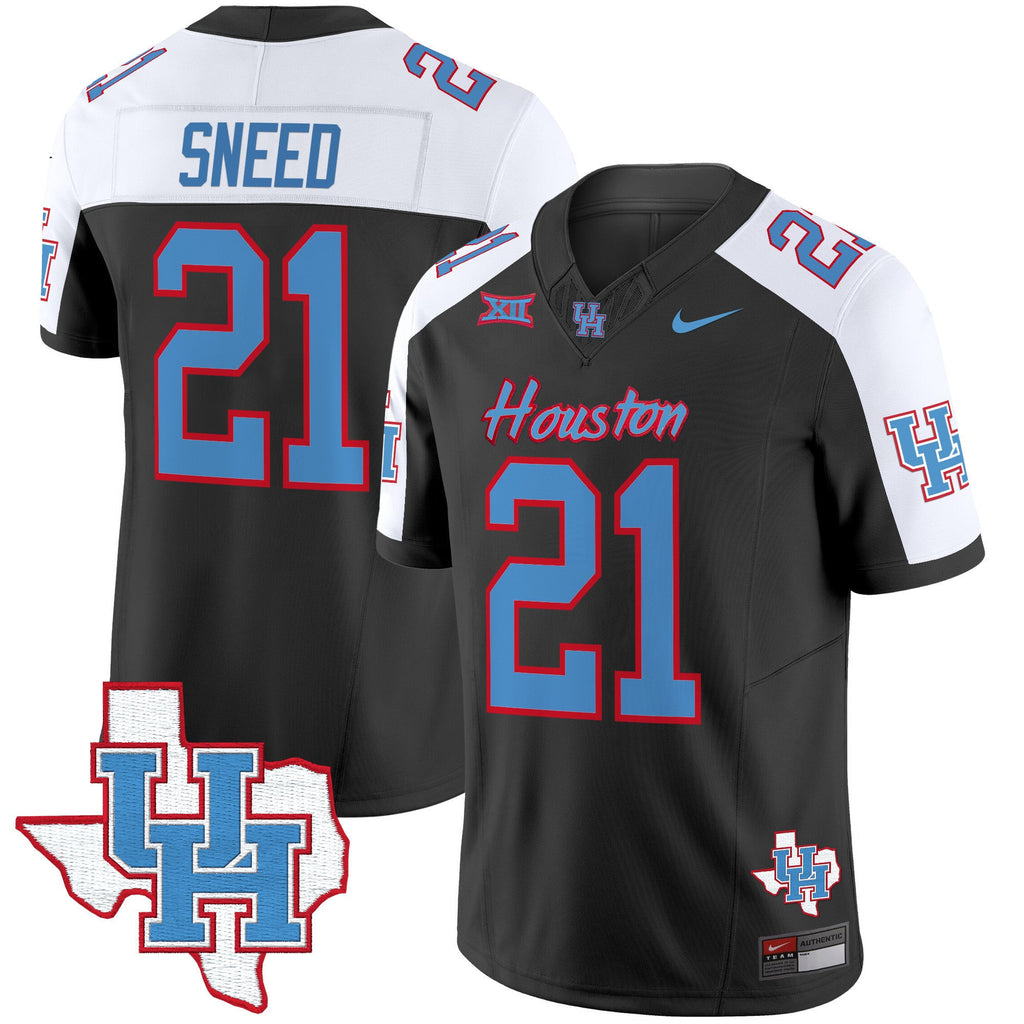 Men's Houston Cougars 2024 Oilers Inspired Vapor Limited Jersey - All Stitched - image 37