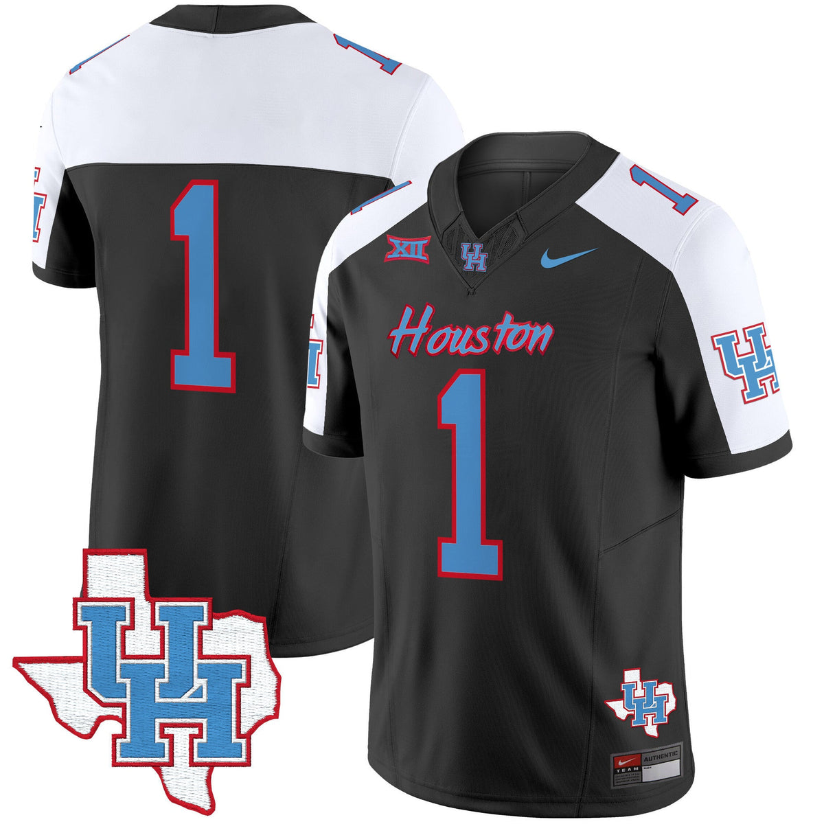 Men's Houston Cougars 2024 Oilers Inspired Vapor Limited Jersey - All Stitched - image 40