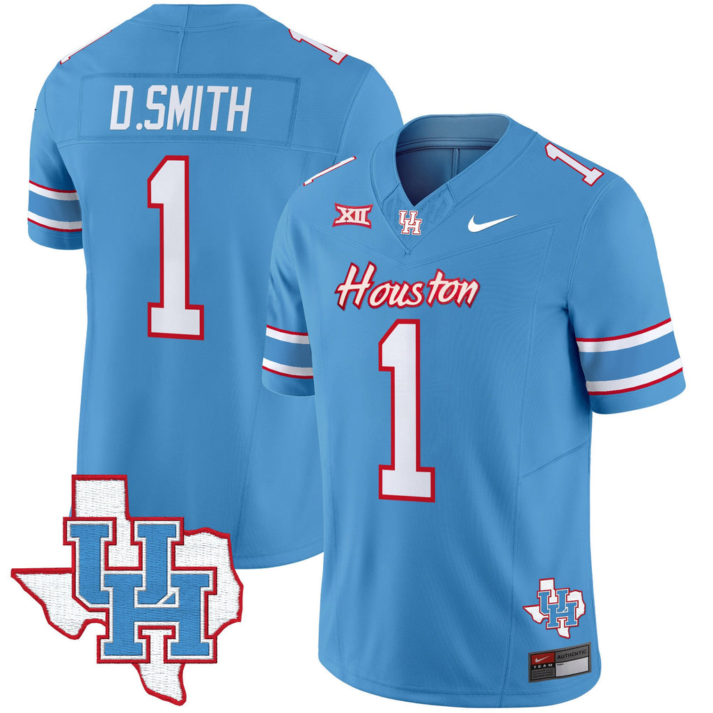 Men's Houston Cougars 2024 Oilers Inspired Vapor Limited Jersey - All Stitched - image 1