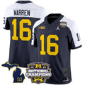 Men's Michigan Wolverines 2023 National Champions Patch Vapor Jersey V6 - All Stitched - image 1