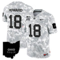 Ohio State Buckeyes 2024 Salute to Service Vapor Limited Jersey - Arctic Camo - All Stitched - image 1