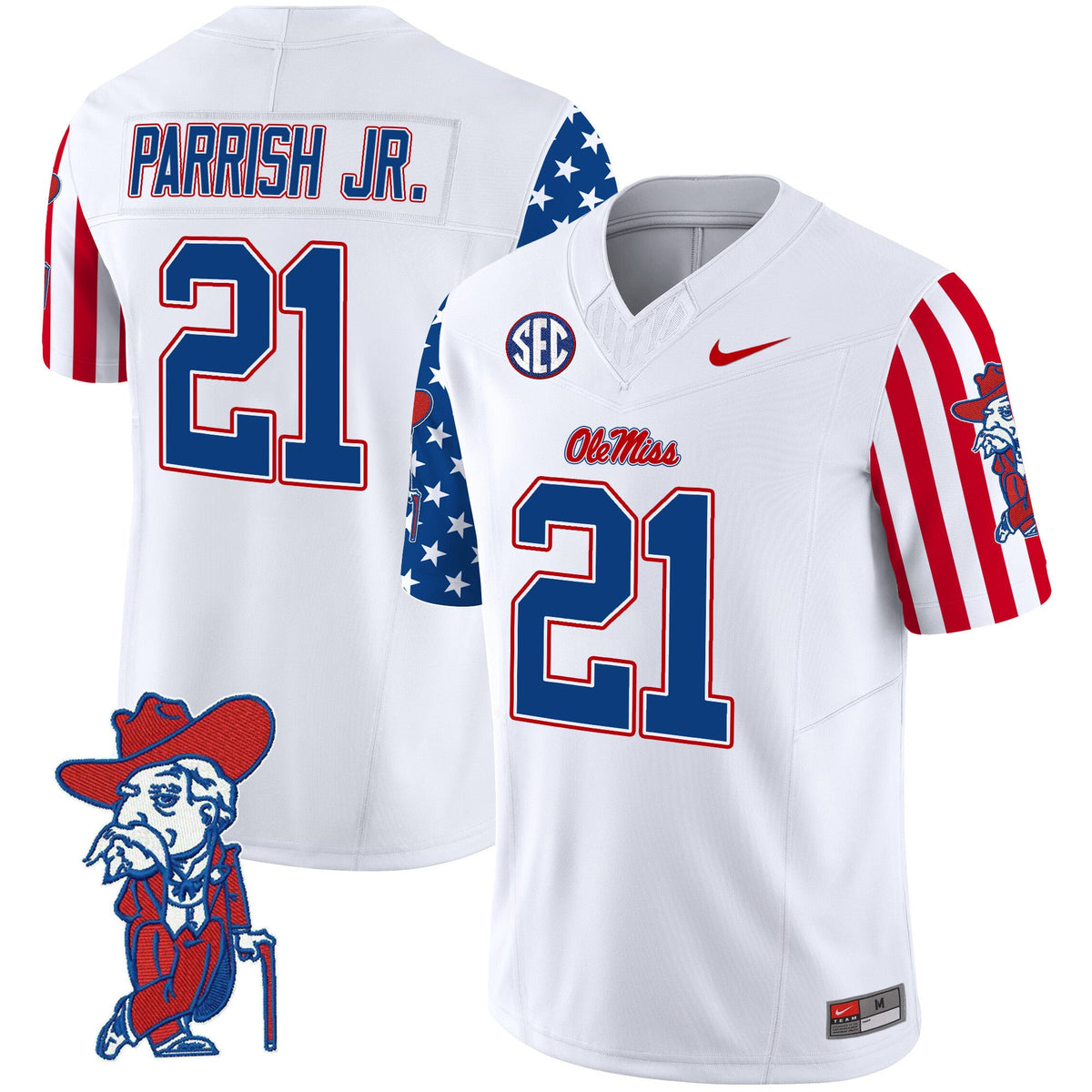 Men's Ole Miss Rebels American Style Vapor Limited Jersey - All Stitched - image 2