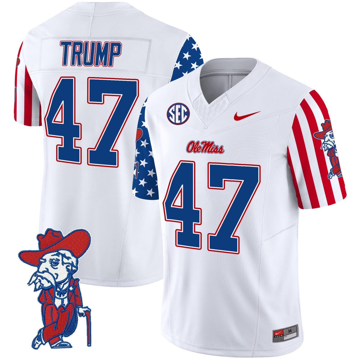 Men's Ole Miss Rebels American Style Vapor Limited Jersey - All Stitched - image 7