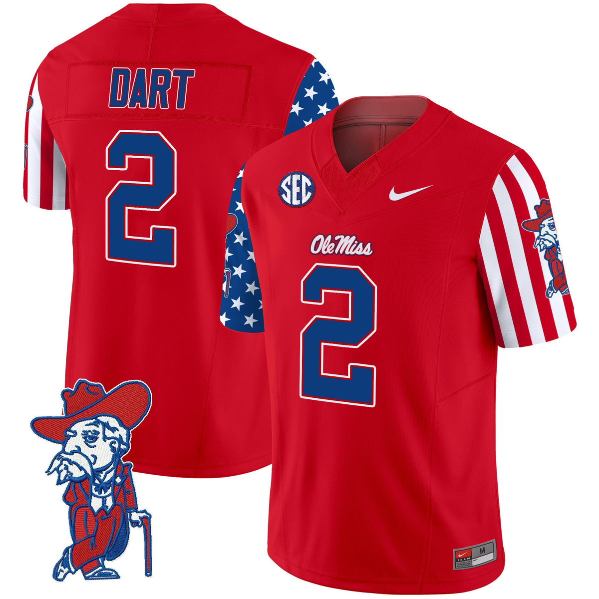 Men's Ole Miss Rebels American Style Vapor Limited Jersey - All Stitched - image 9