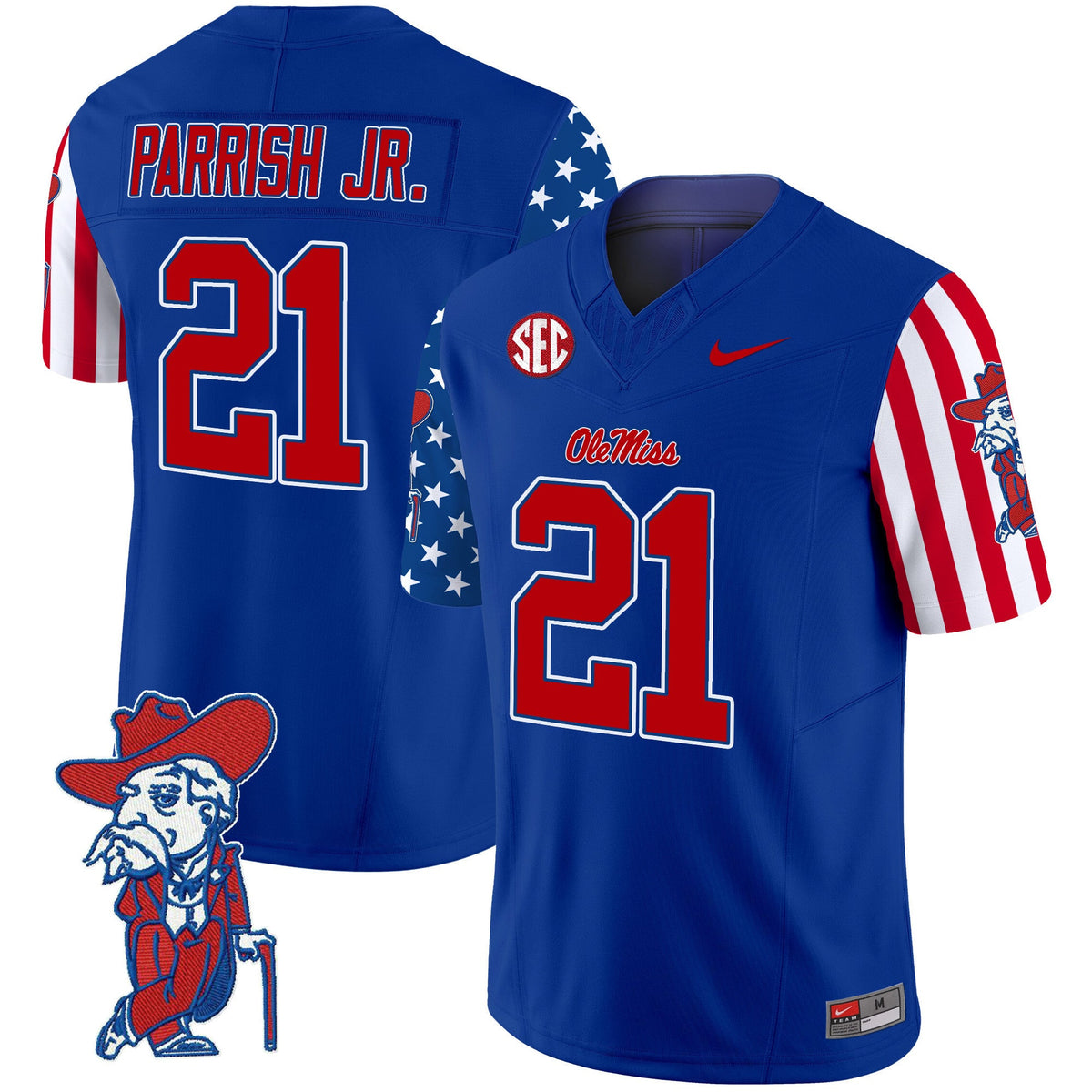 Men's Ole Miss Rebels American Style Vapor Limited Jersey - All Stitched - image 18