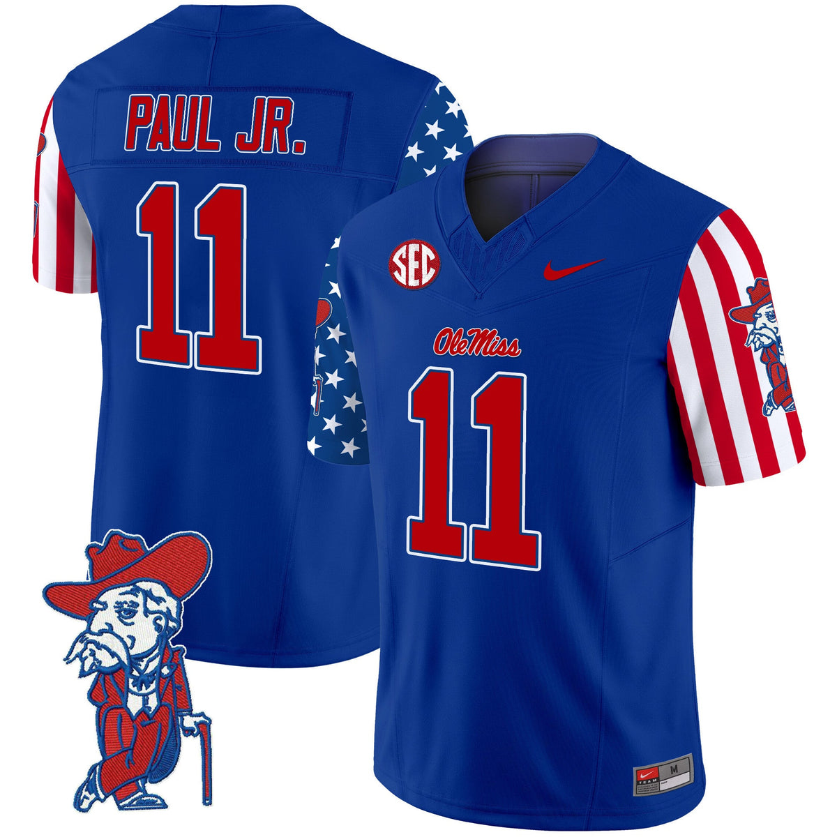 Men's Ole Miss Rebels American Style Vapor Limited Jersey - All Stitched - image 20