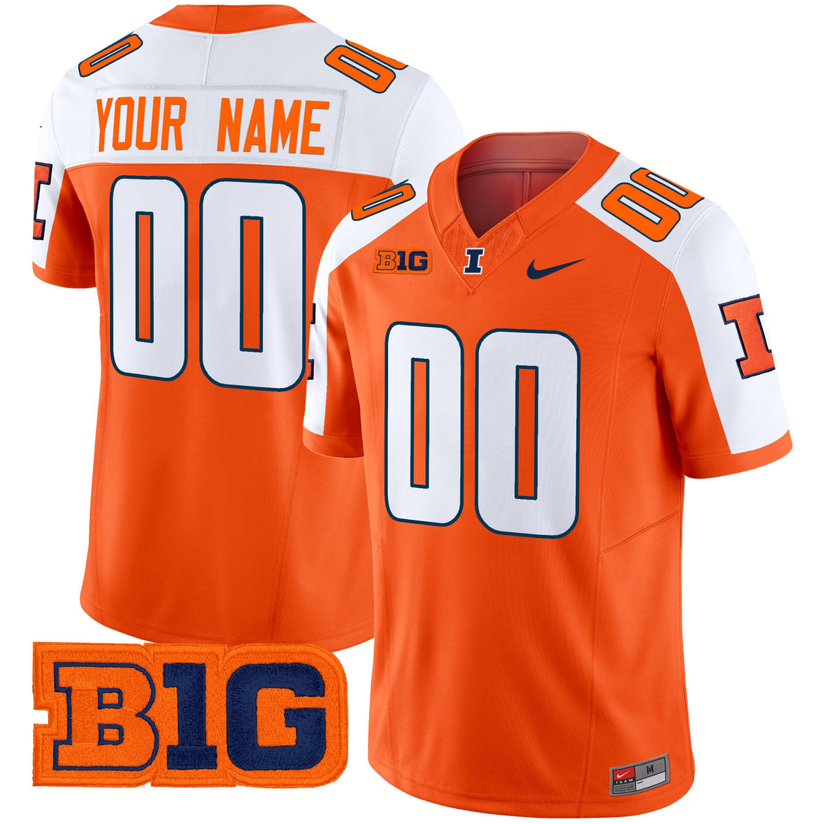 Illinois Fighting Illini 2024 Vapor Limited Custom Jersey - All Stitched - image 2