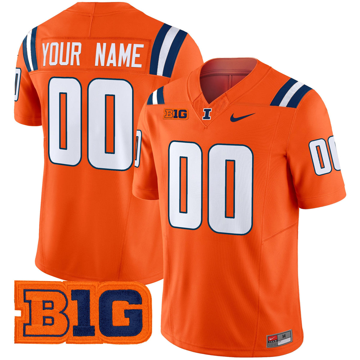 Illinois Fighting Illini 2024 Vapor Limited Custom Jersey - All Stitched - image 4