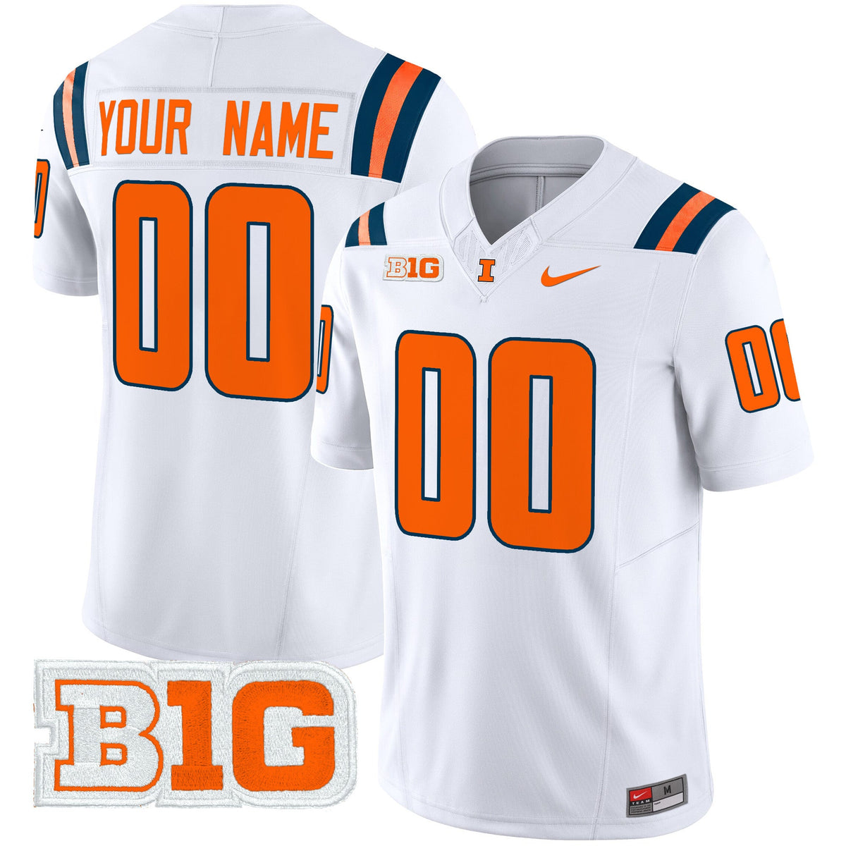 Illinois Fighting Illini 2024 Vapor Limited Custom Jersey - All Stitched - image 5