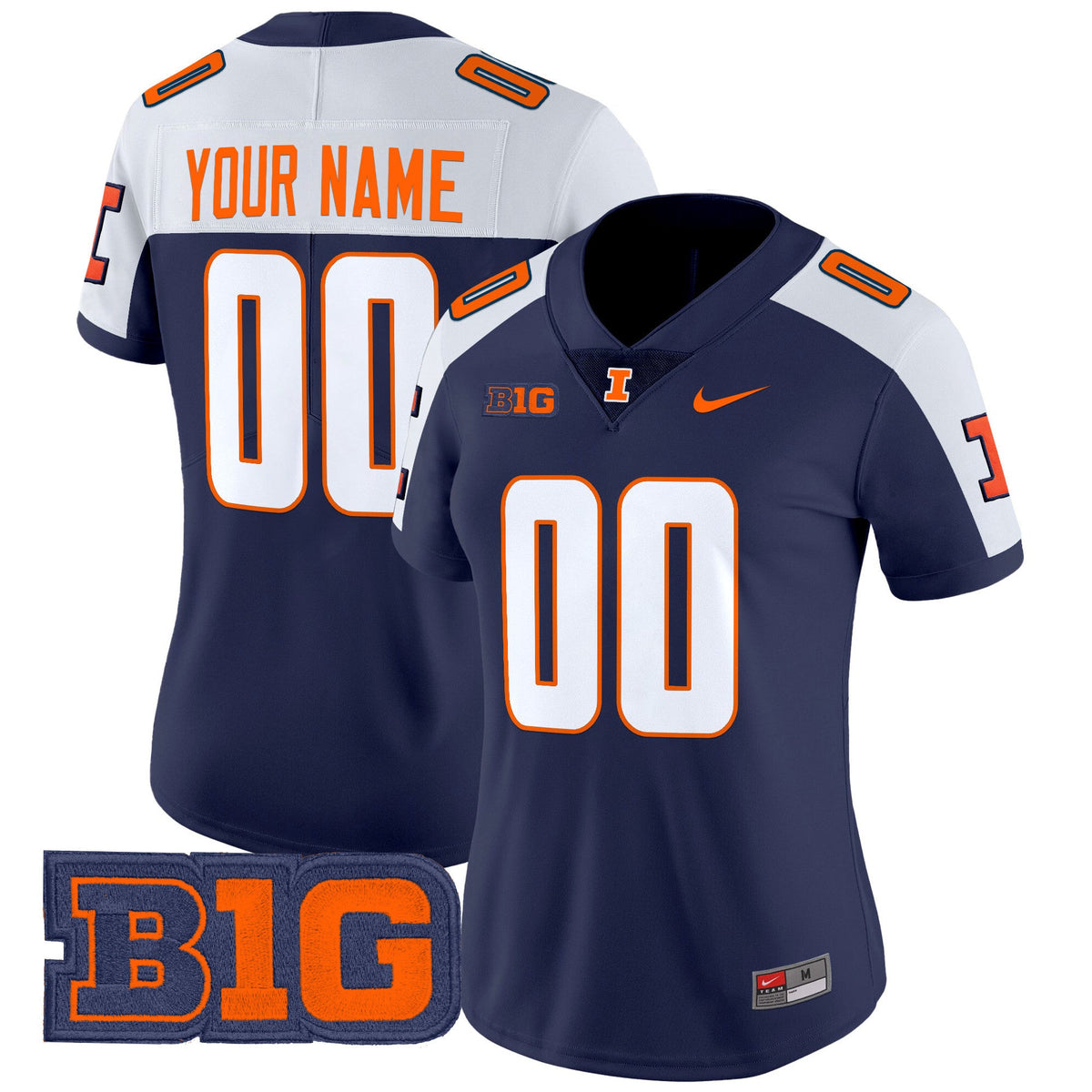 Illinois Fighting Illini 2024 Vapor Limited Custom Jersey - All Stitched - image 6