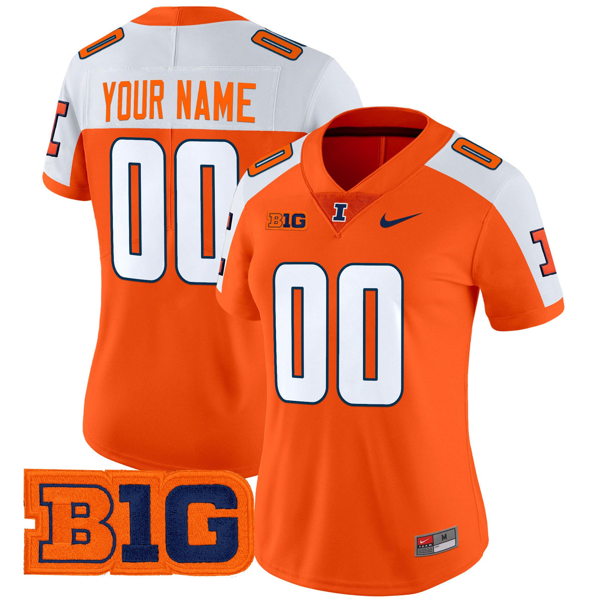 Illinois Fighting Illini 2024 Vapor Limited Custom Jersey - All Stitched - image 7