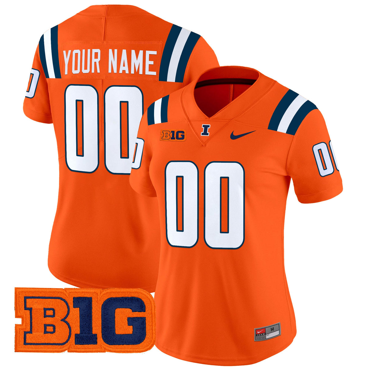 Illinois Fighting Illini 2024 Vapor Limited Custom Jersey - All Stitched - image 9