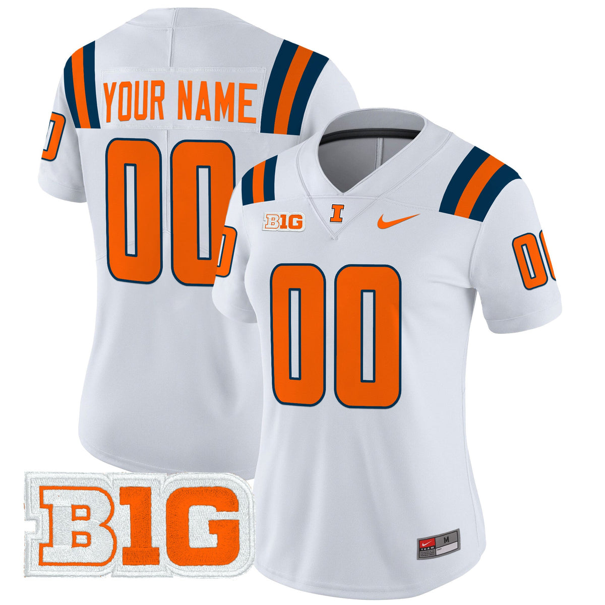 Illinois Fighting Illini 2024 Vapor Limited Custom Jersey - All Stitched - image 10