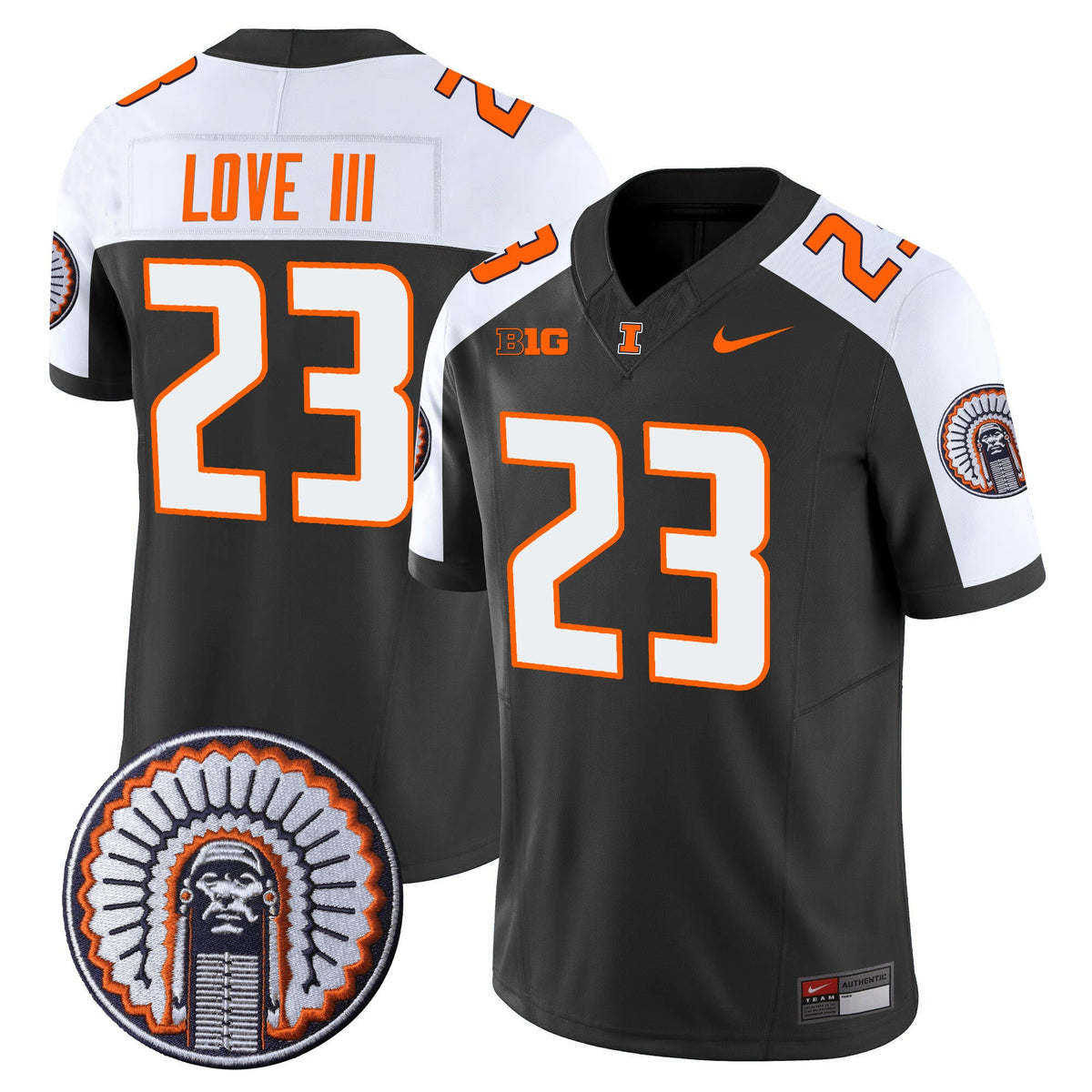 Men's Illinois Fighting Illini Vapor Limited Jersey - All Stitched - image 2