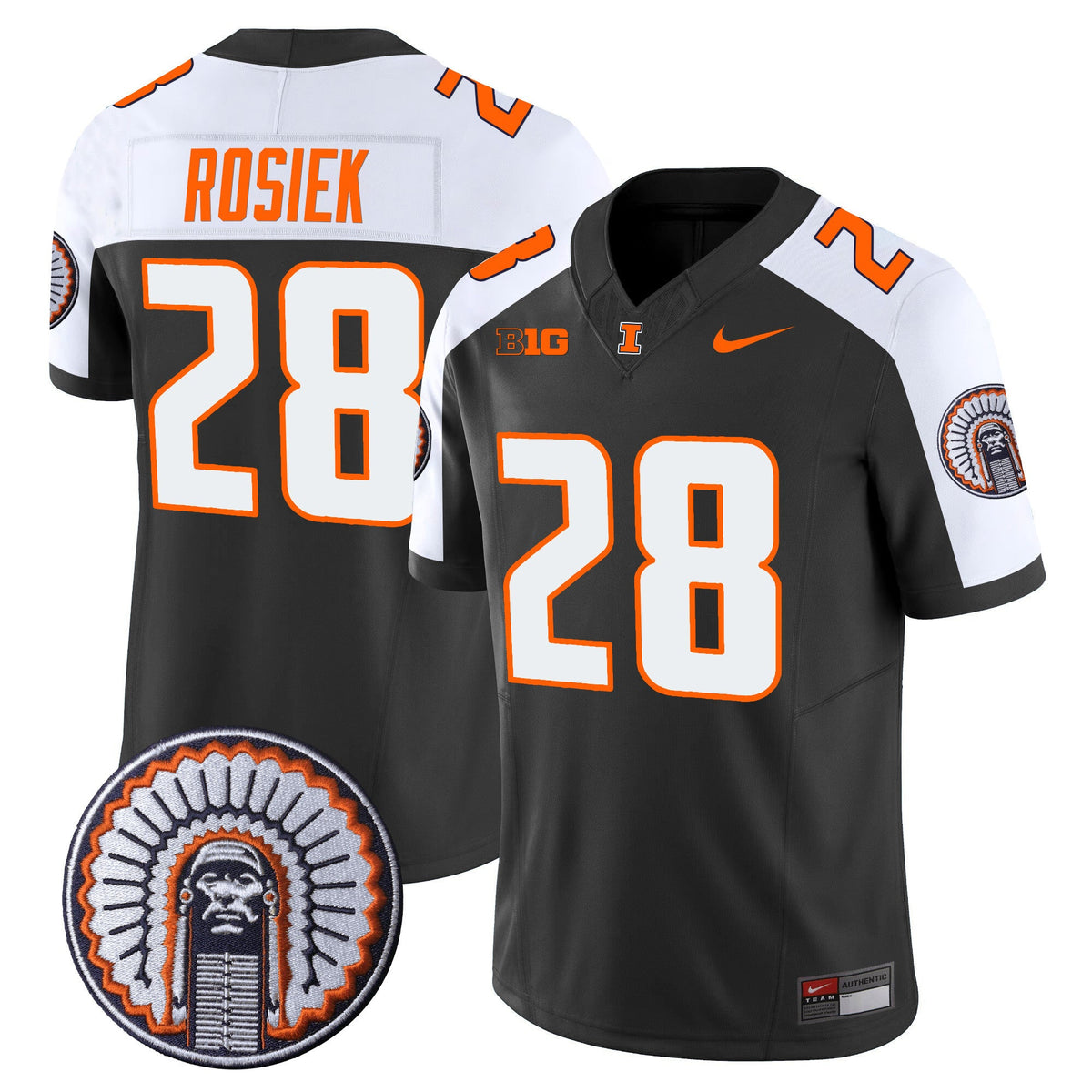 Men's Illinois Fighting Illini Vapor Limited Jersey - All Stitched - image 4