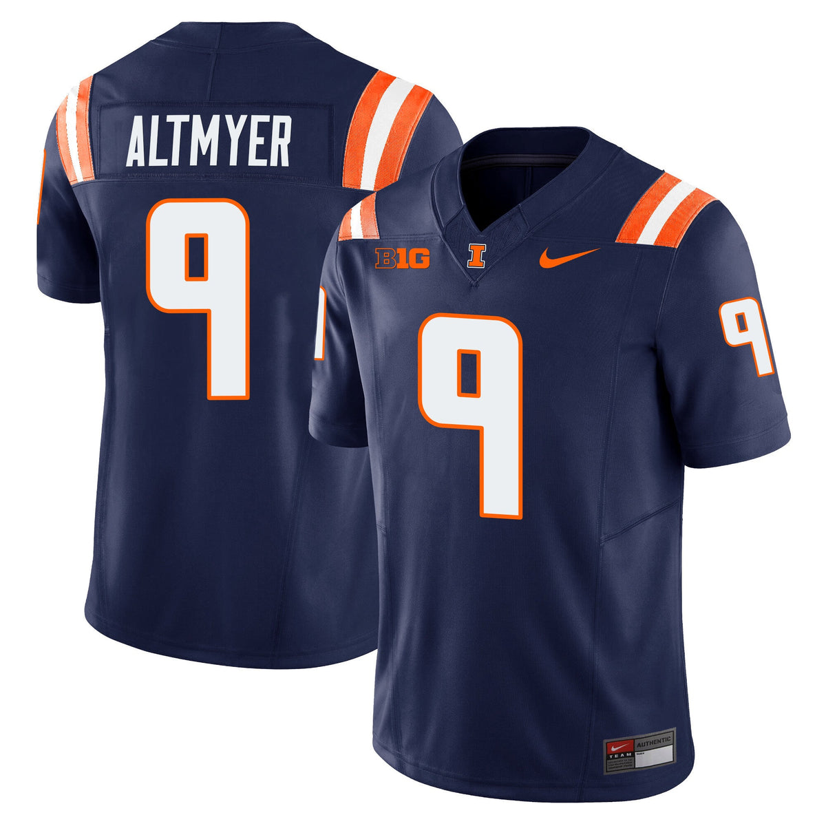 Men's Illinois Fighting Illini Vapor Limited Jersey - All Stitched - image 13