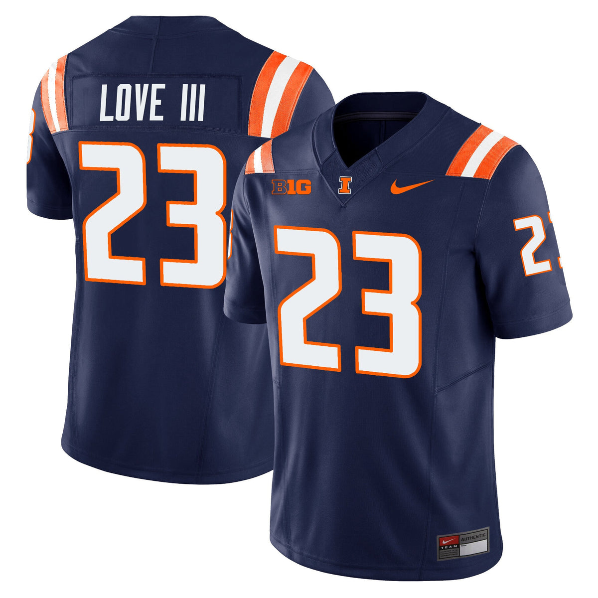 Men's Illinois Fighting Illini Vapor Limited Jersey - All Stitched - image 14
