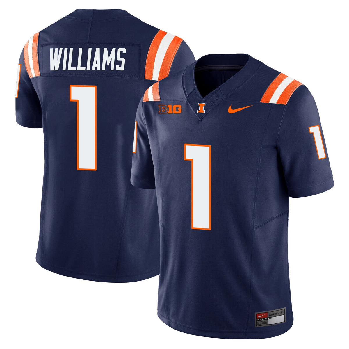 Men's Illinois Fighting Illini Vapor Limited Jersey - All Stitched - image 15