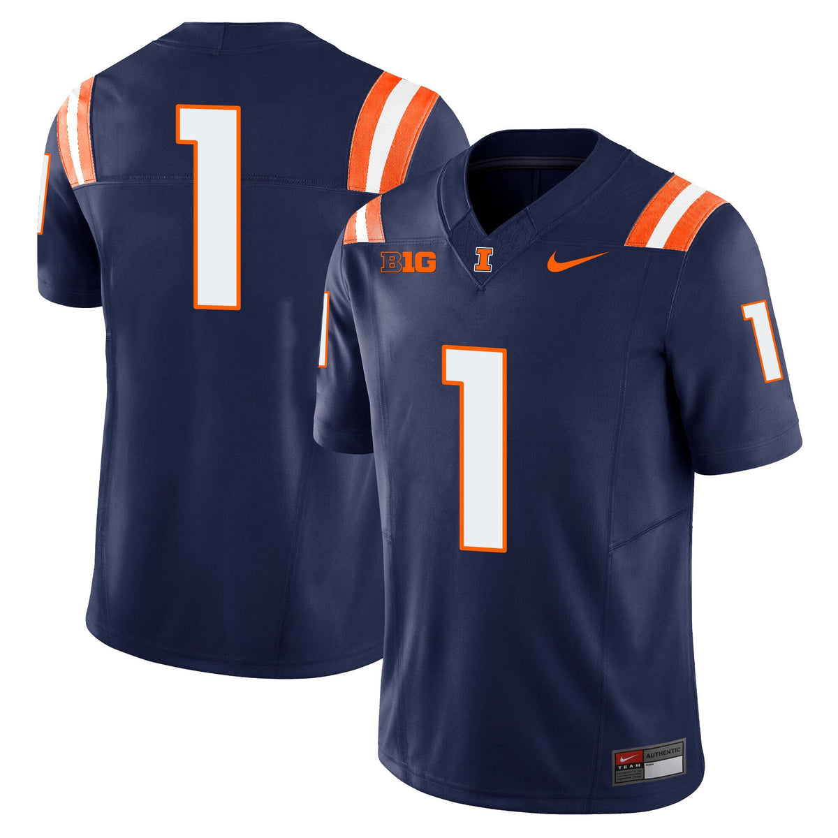 Men's Illinois Fighting Illini Vapor Limited Jersey - All Stitched - image 18
