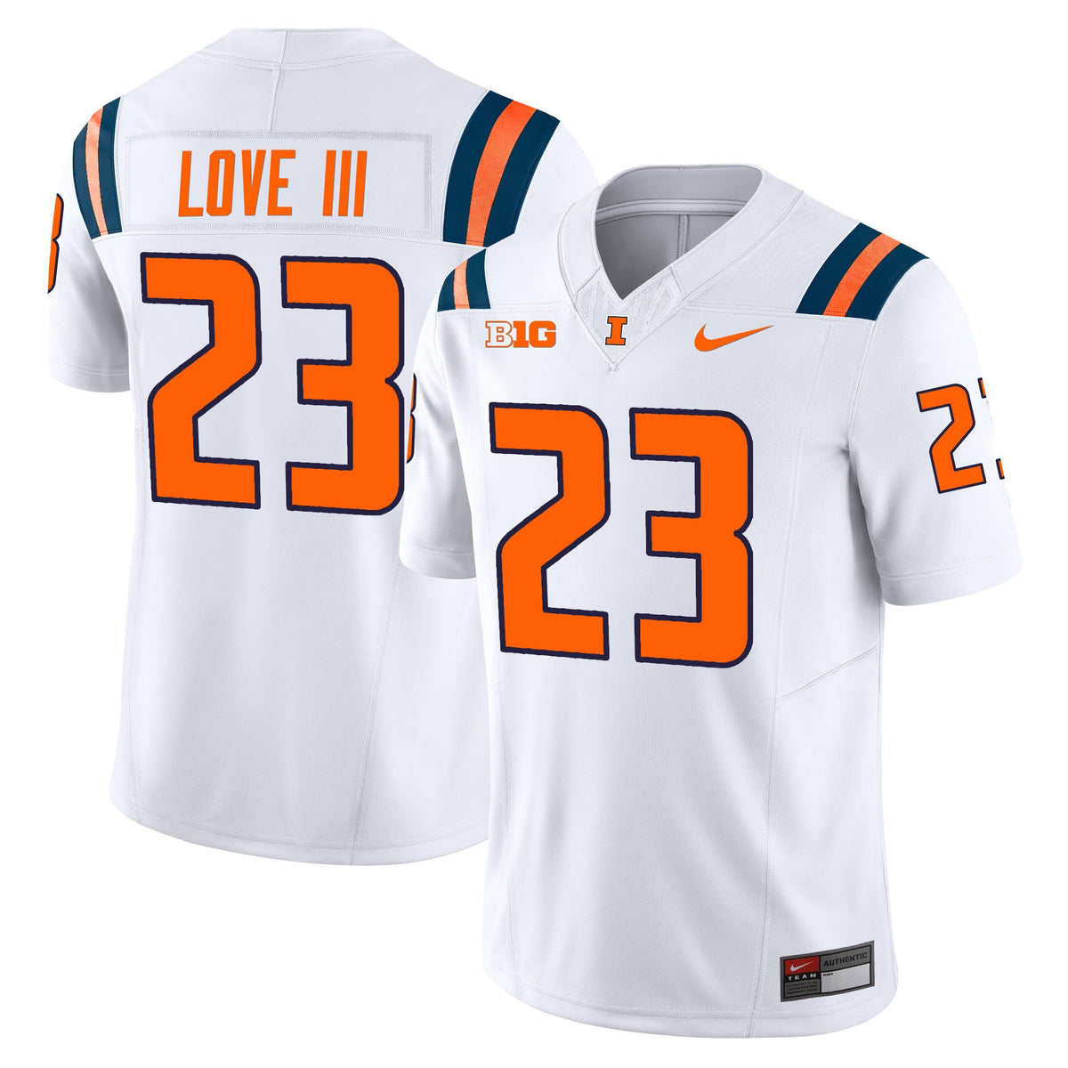 Men's Illinois Fighting Illini Vapor Limited Jersey - All Stitched - image 20