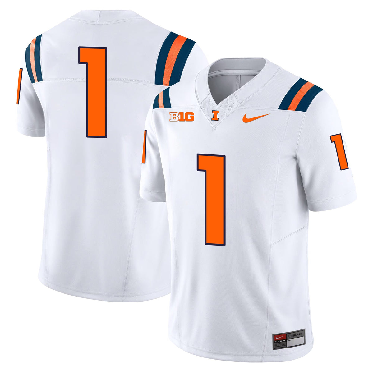 Men's Illinois Fighting Illini Vapor Limited Jersey - All Stitched - image 24