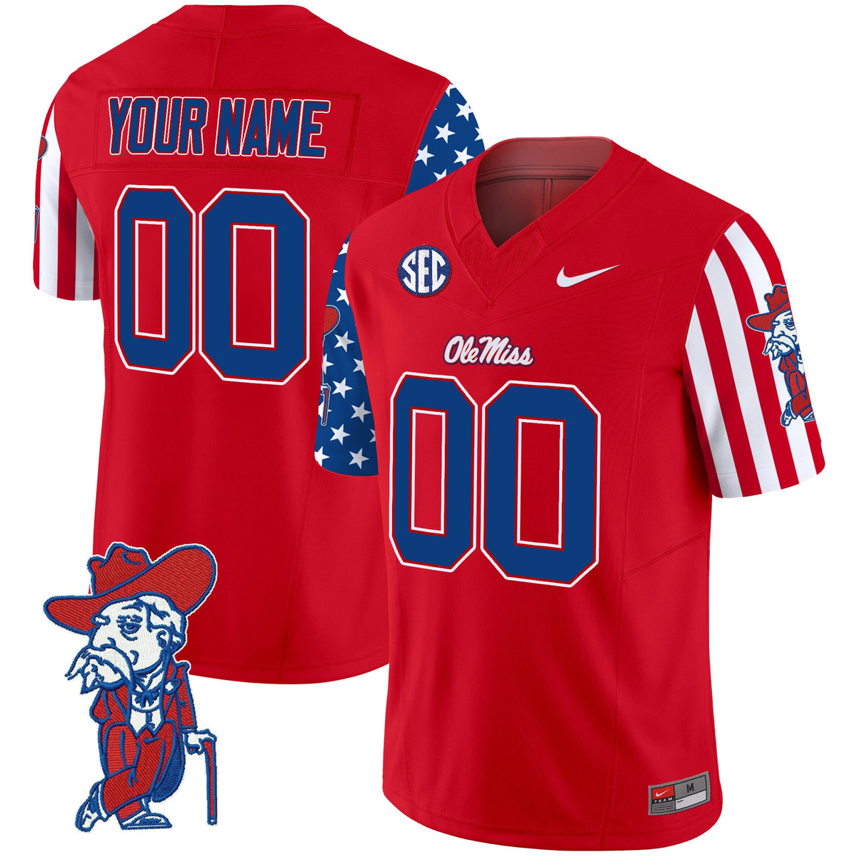 Ole Miss Rebels American Style Vapor Limited Custom Jersey - All Stitched - image 2