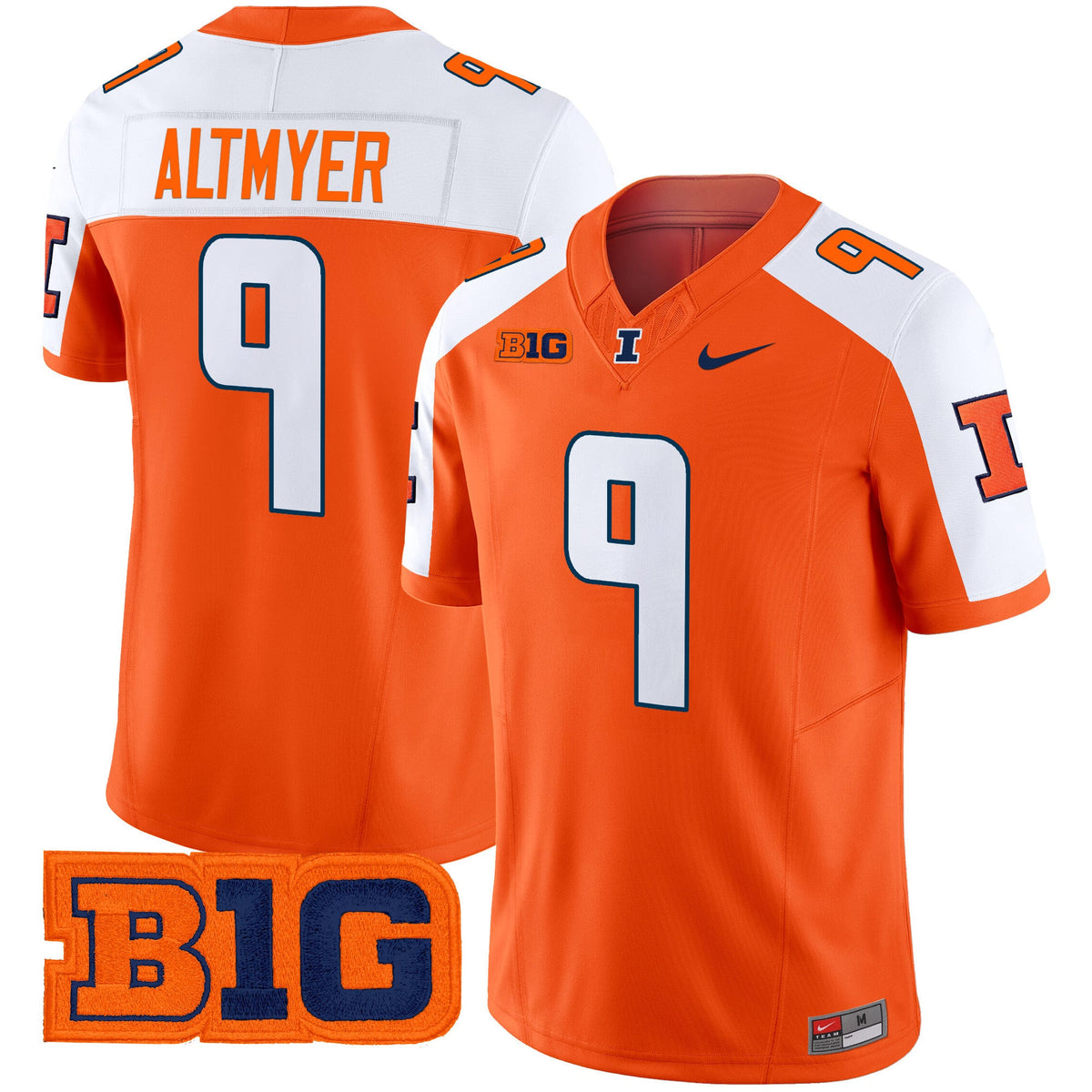 Men's Illinois Fighting Illini 2024 Vapor Limited Jersey - All Stitched - image 8