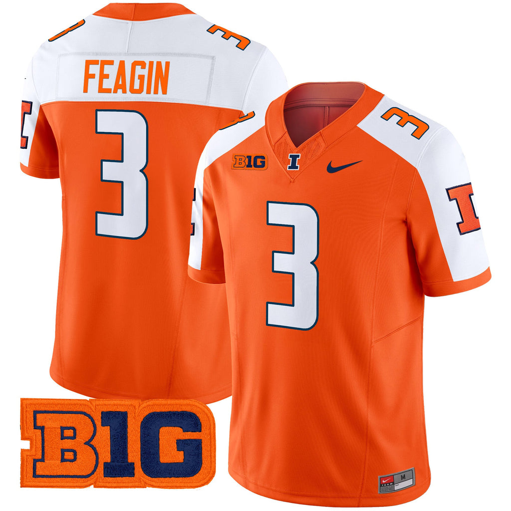 Men's Illinois Fighting Illini 2024 Vapor Limited Jersey - All Stitched - image 9