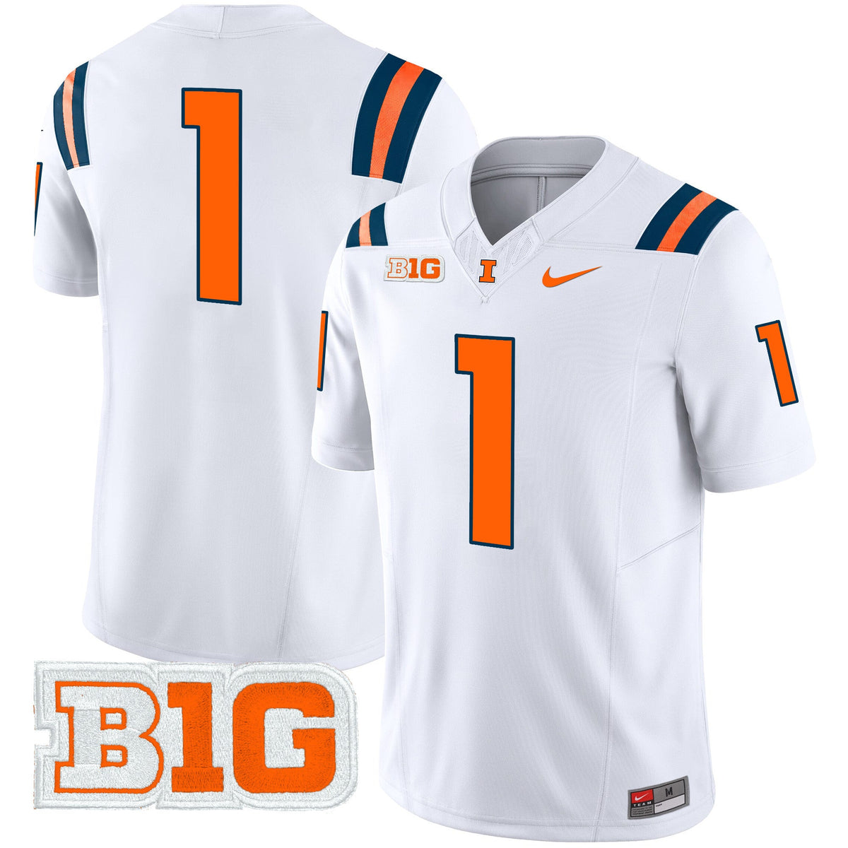 Men's Illinois Fighting Illini 2024 Vapor Limited Jersey - All Stitched - image 35