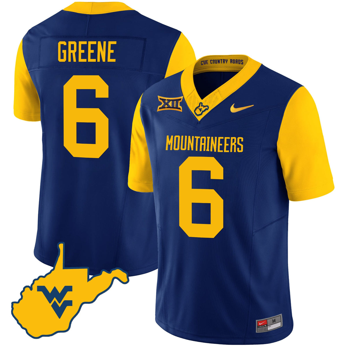 Men's West Virginia Mountaineers 2024 Country Roads Jersey - All Stitched - image 15