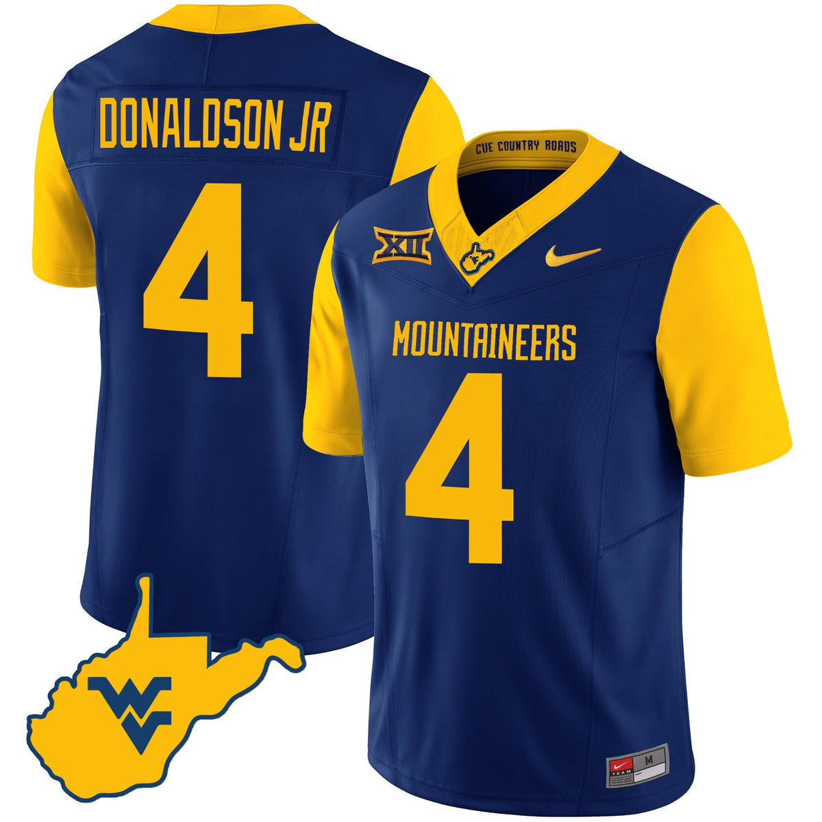 Men's West Virginia Mountaineers 2024 Country Roads Jersey - All Stitched - image 16
