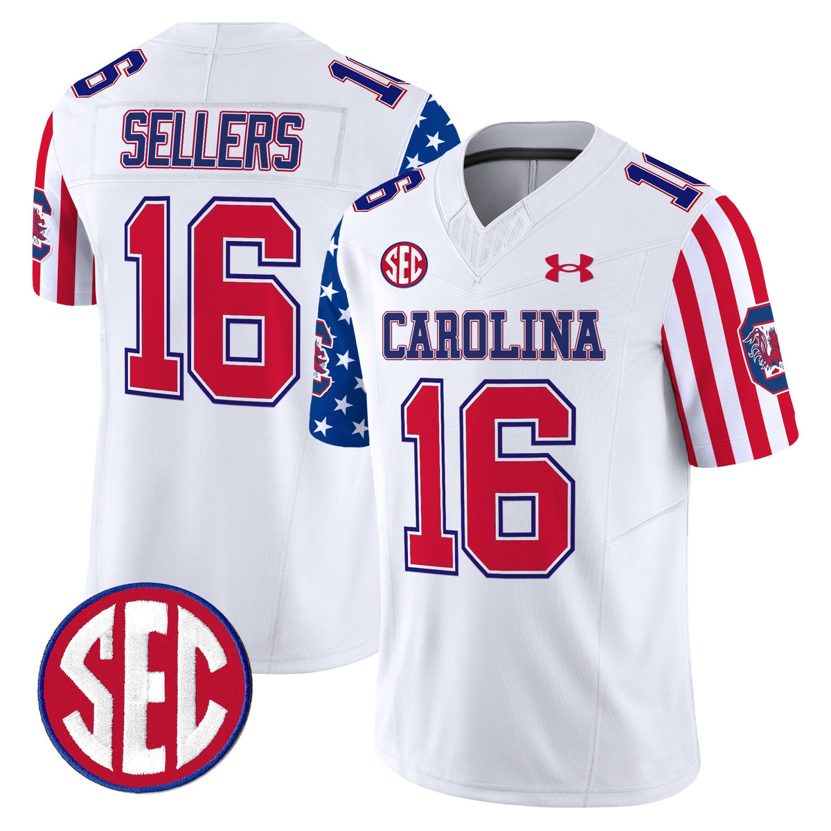 Men's South Carolina Gamecocks American Style Vapor Limited Jersey - All Stitched - image 2