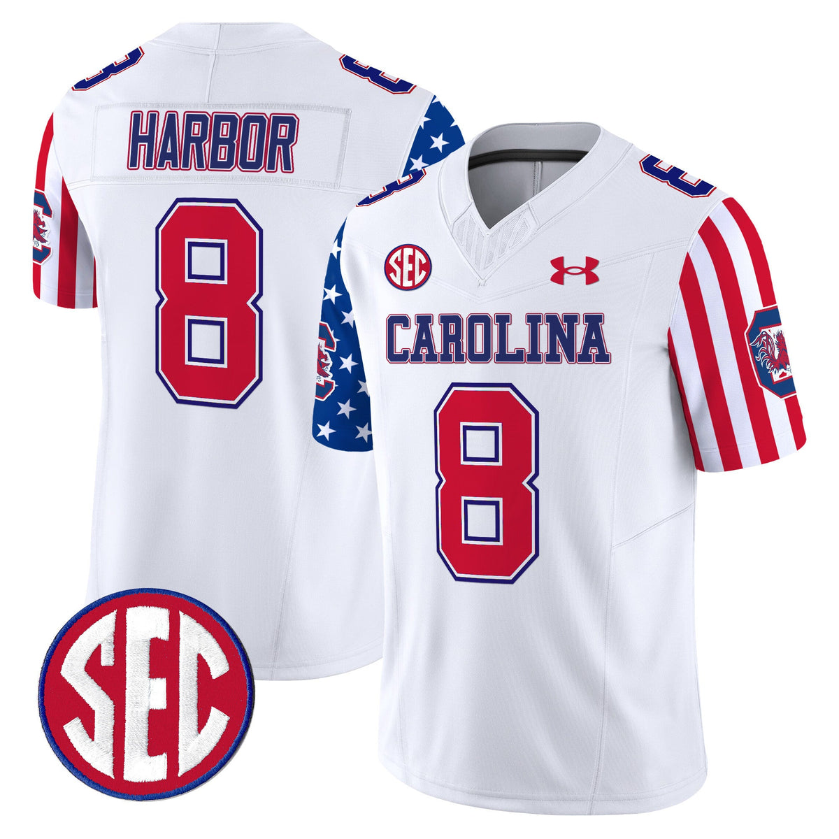 Men's South Carolina Gamecocks American Style Vapor Limited Jersey - All Stitched - image 5