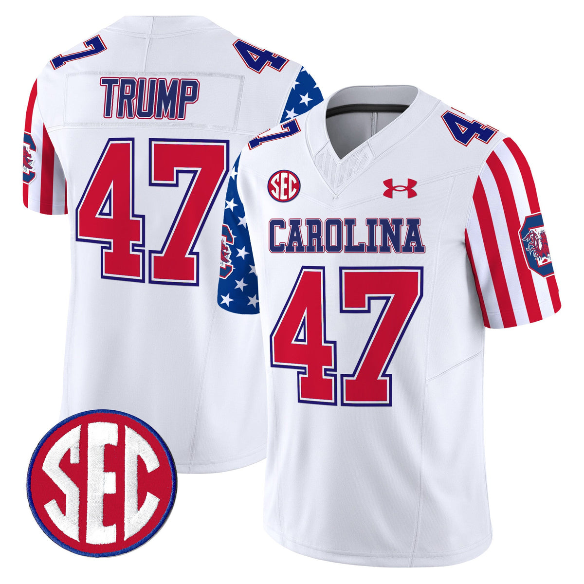 Men's South Carolina Gamecocks American Style Vapor Limited Jersey - All Stitched - image 7