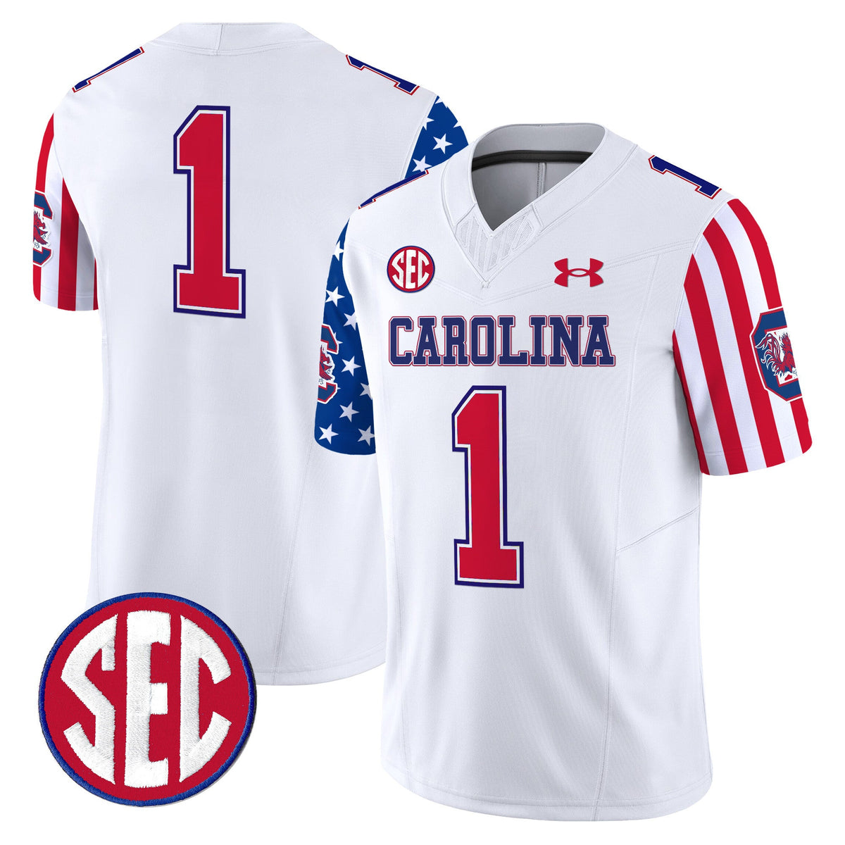 Men's South Carolina Gamecocks American Style Vapor Limited Jersey - All Stitched - image 8