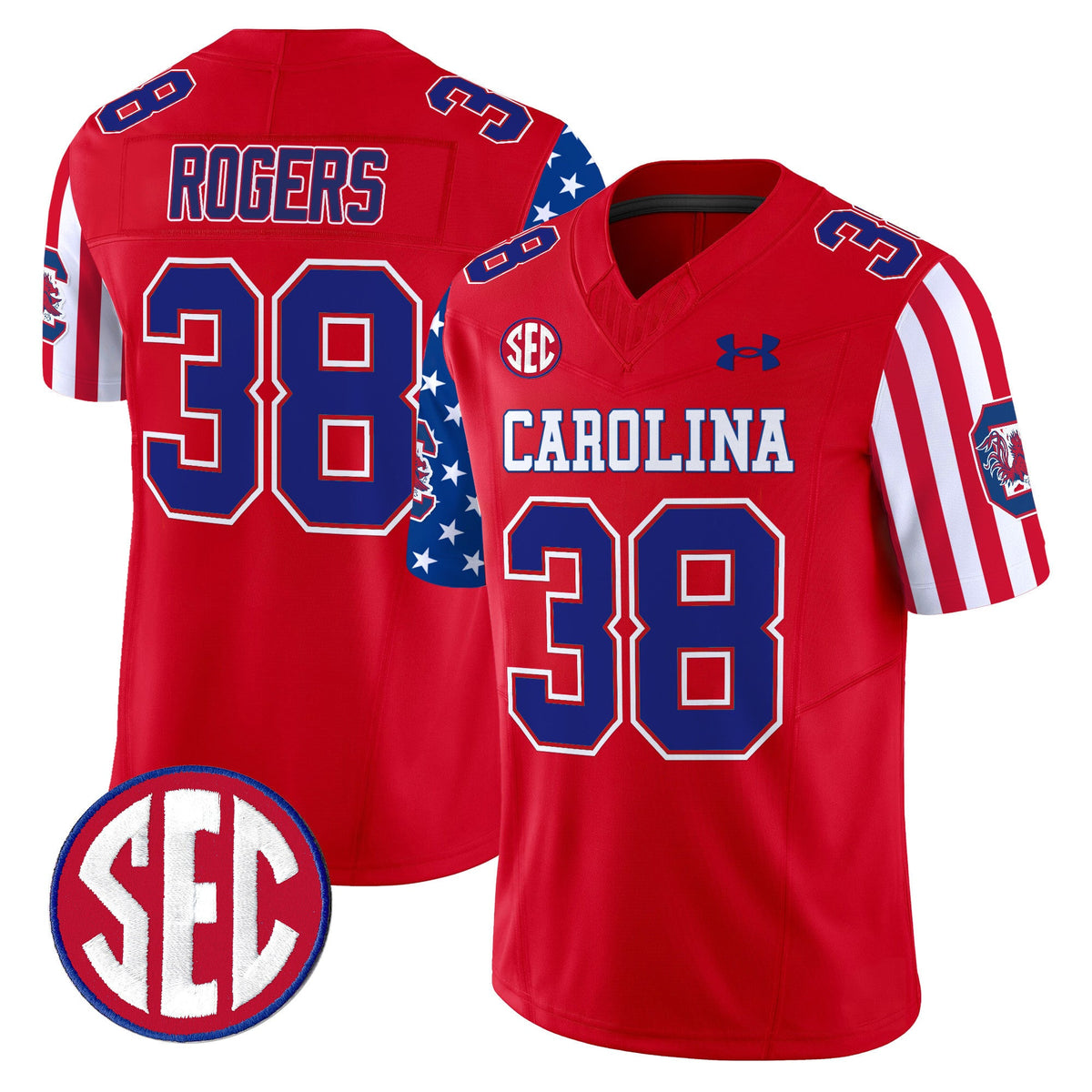 Men's South Carolina Gamecocks American Style Vapor Limited Jersey - All Stitched - image 9