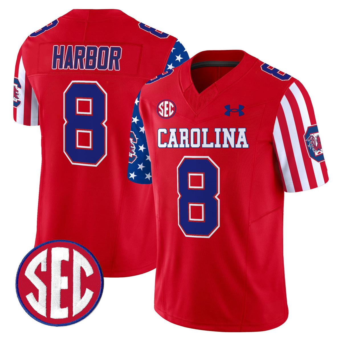 Men's South Carolina Gamecocks American Style Vapor Limited Jersey - All Stitched - image 13