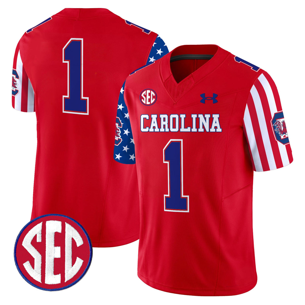 Men's South Carolina Gamecocks American Style Vapor Limited Jersey - All Stitched - image 16