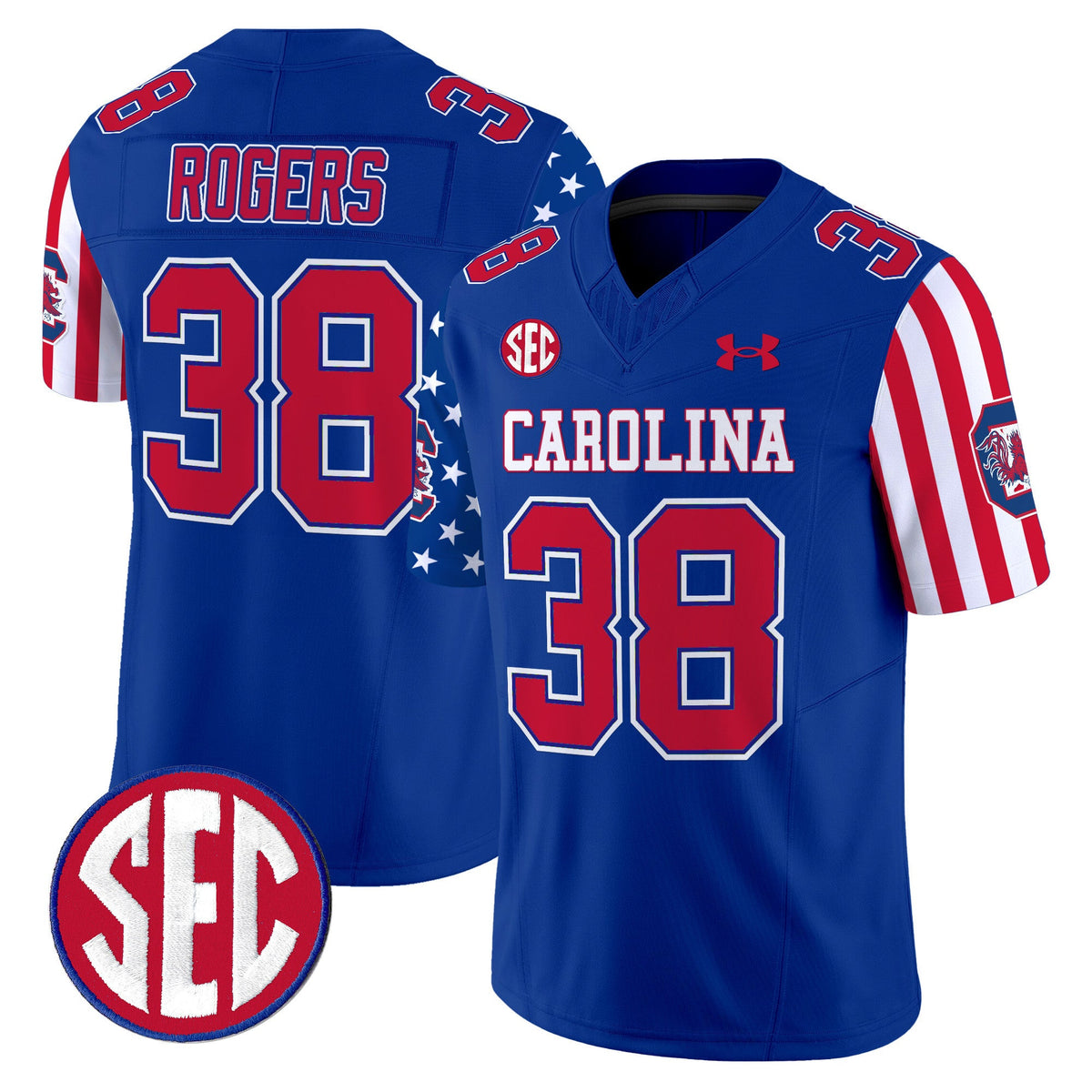 Men's South Carolina Gamecocks American Style Vapor Limited Jersey - All Stitched - image 17