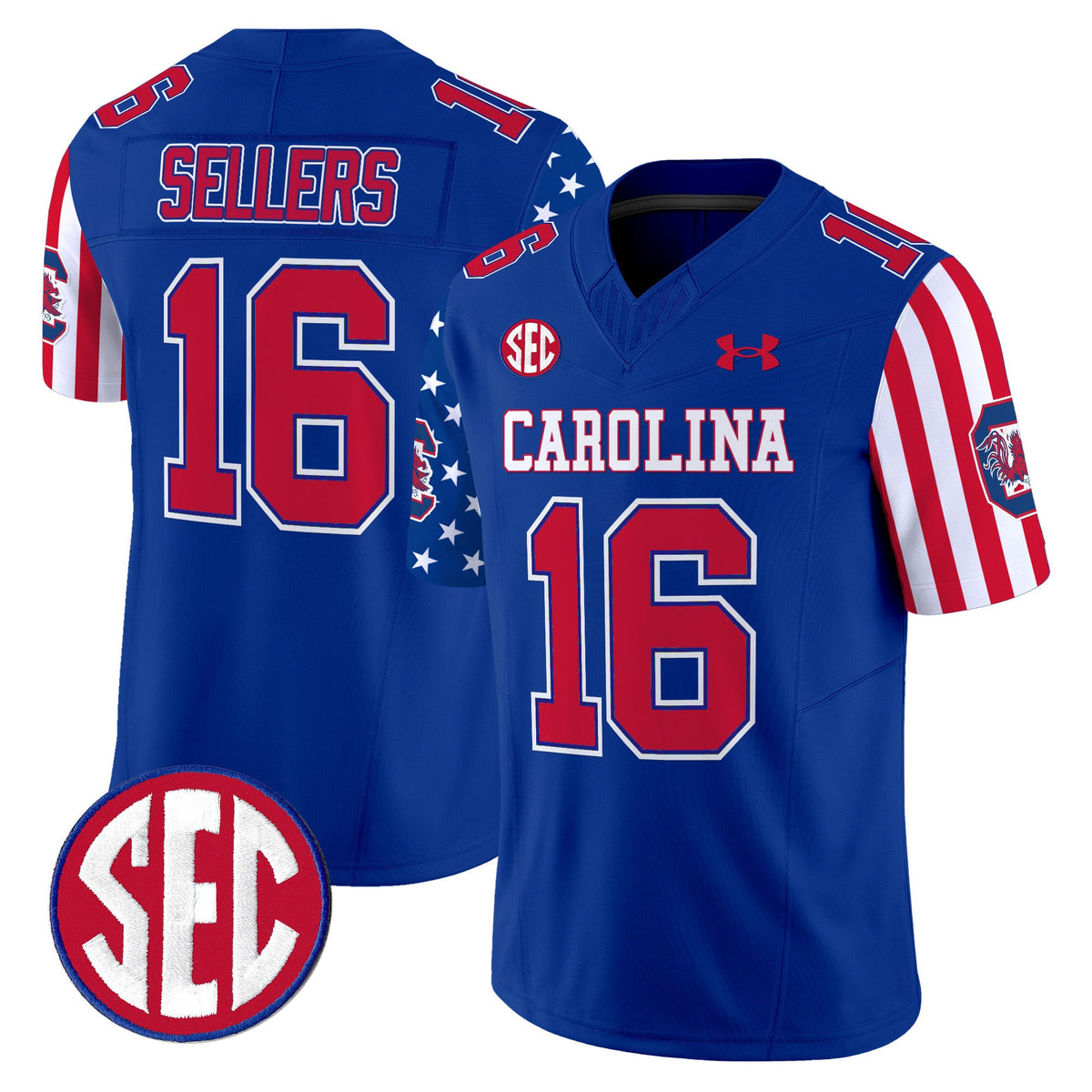 Men's South Carolina Gamecocks American Style Vapor Limited Jersey - All Stitched - image 18