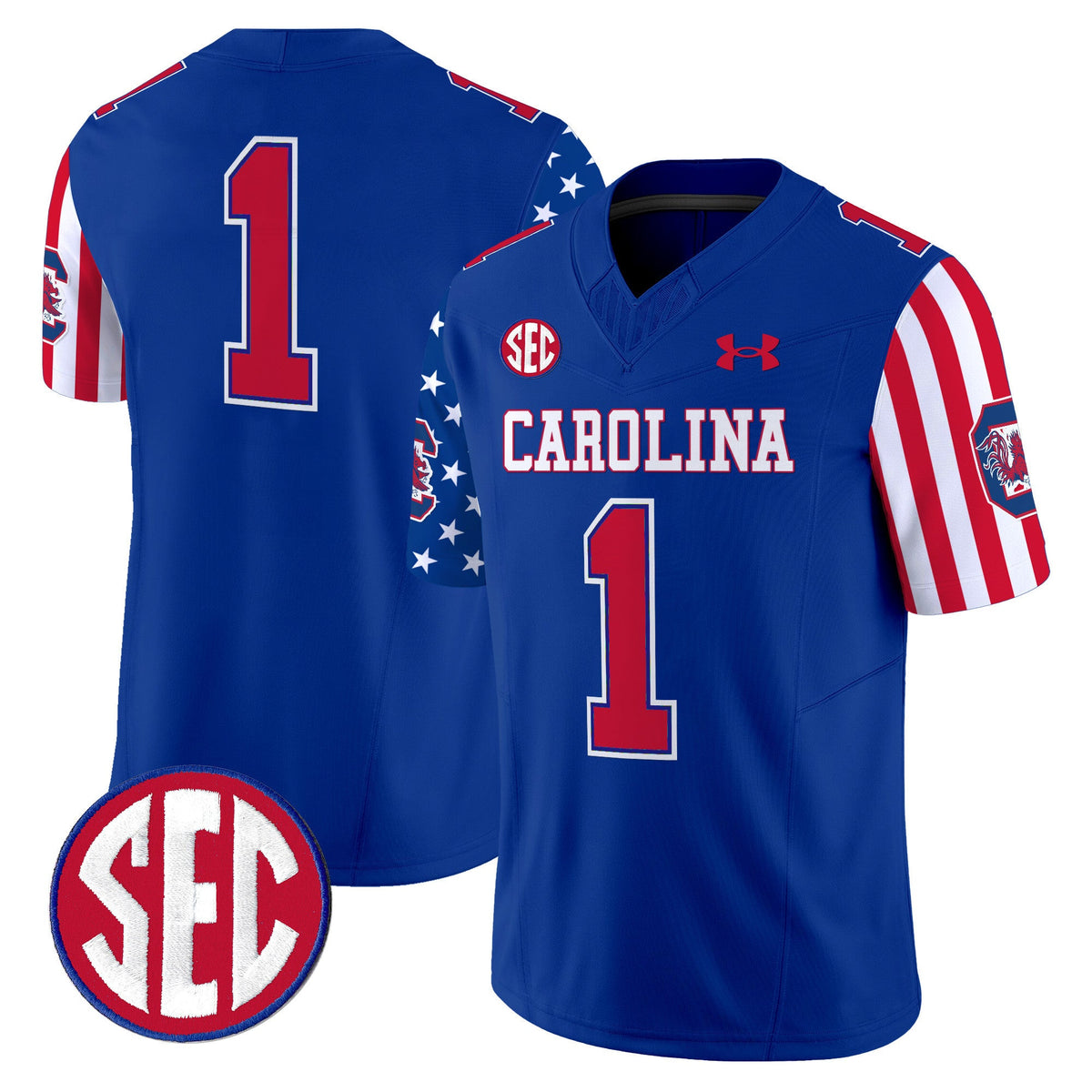 Men's South Carolina Gamecocks American Style Vapor Limited Jersey - All Stitched - image 24