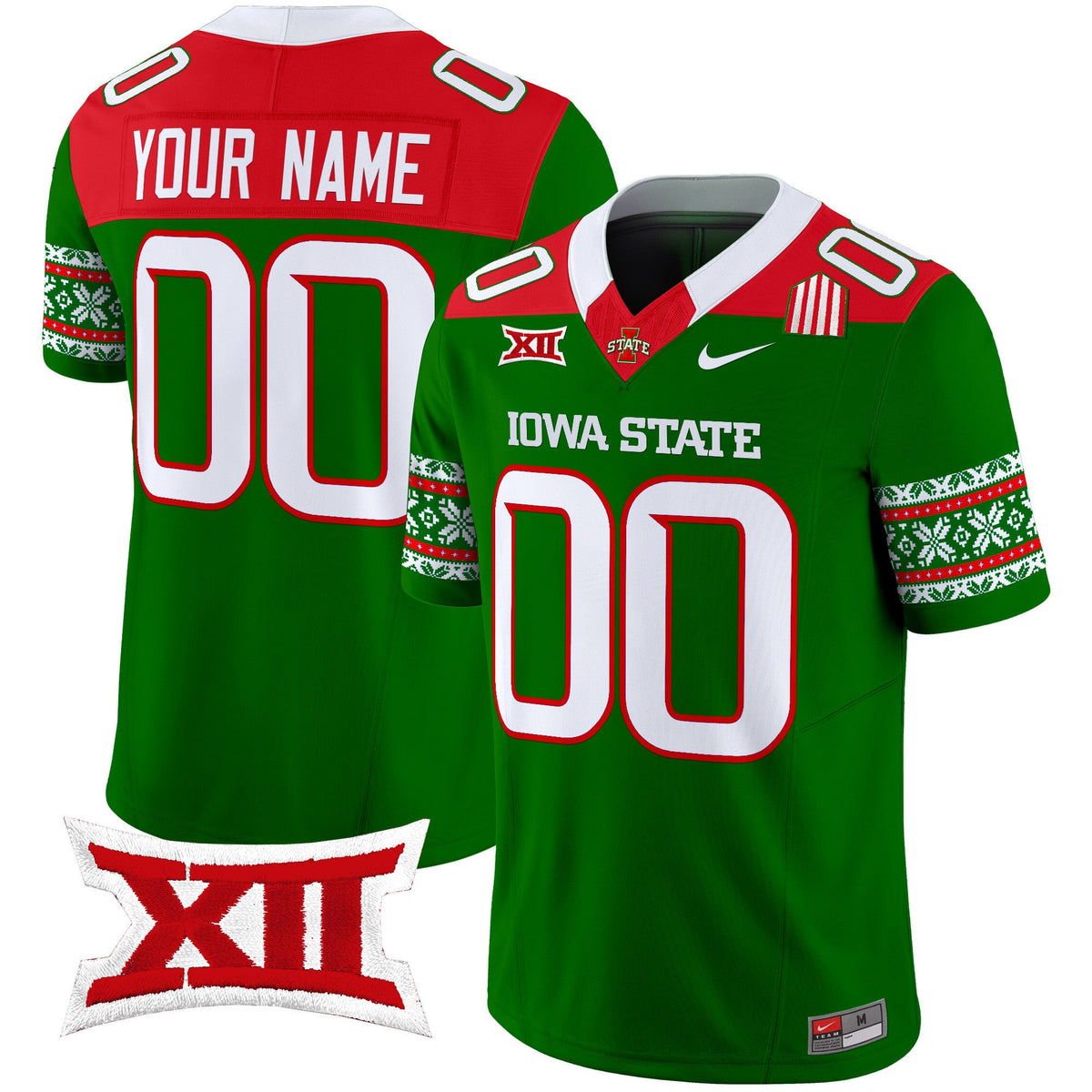 Iowa State Cyclones 2024 Christmas Vapor Limited Custom Jersey - All Stitched - image 2