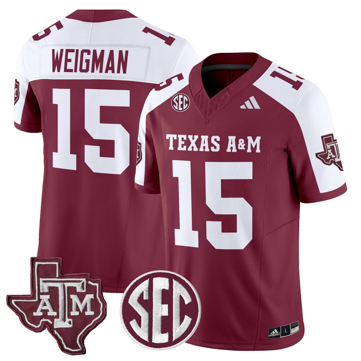 Men's Texas A&M Aggies 2024 Vapor Limited Jersey - All Stitched - image 4