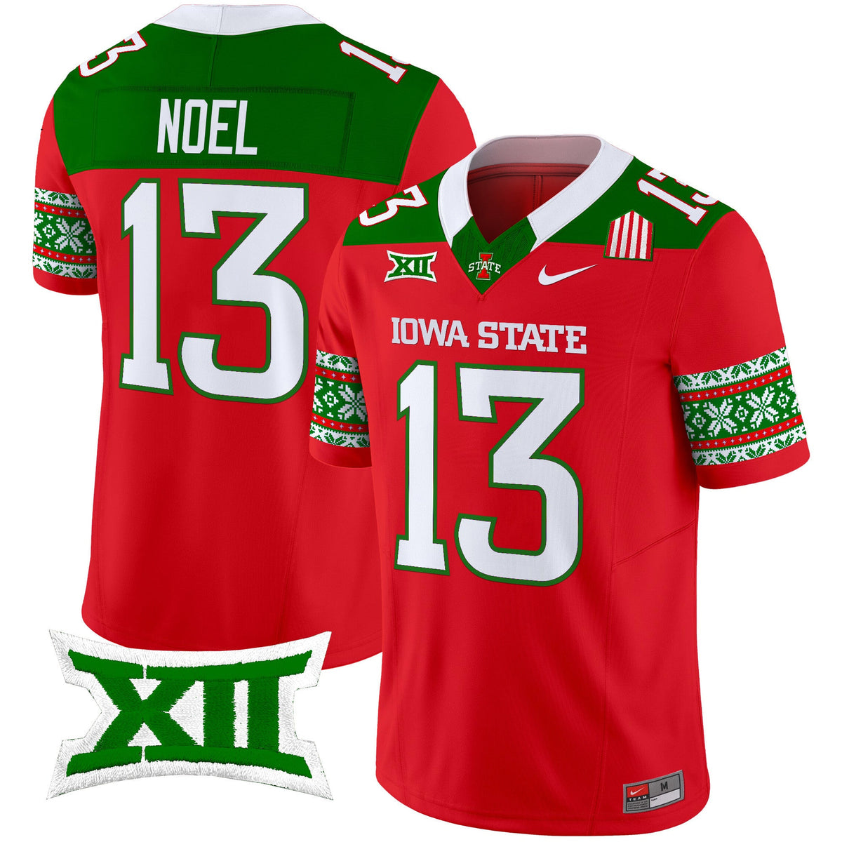 Men's Iowa State Cyclones 2024 Christmas Vapor Limited Jersey - All Stitched - image 3